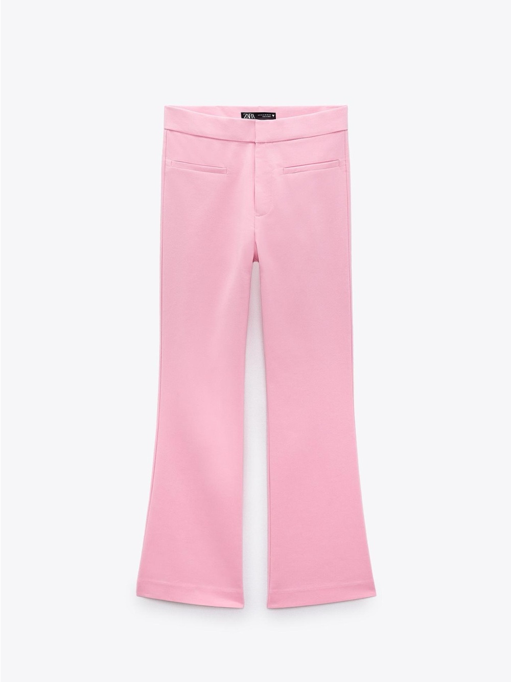 Zara Pastel Pink Wide-Leg Trousers